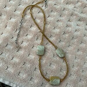 NWOT golden seed beads fossilized coral